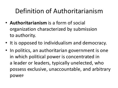 authoritarian synonym|what is authoritarianism government.